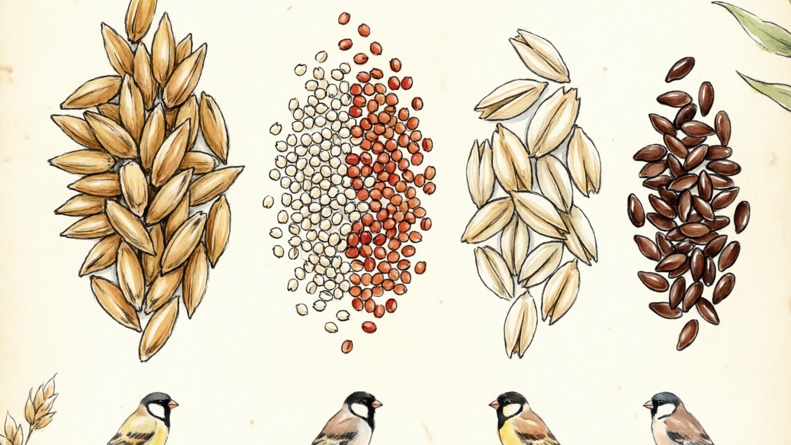 Comparison of four canary seed varieties