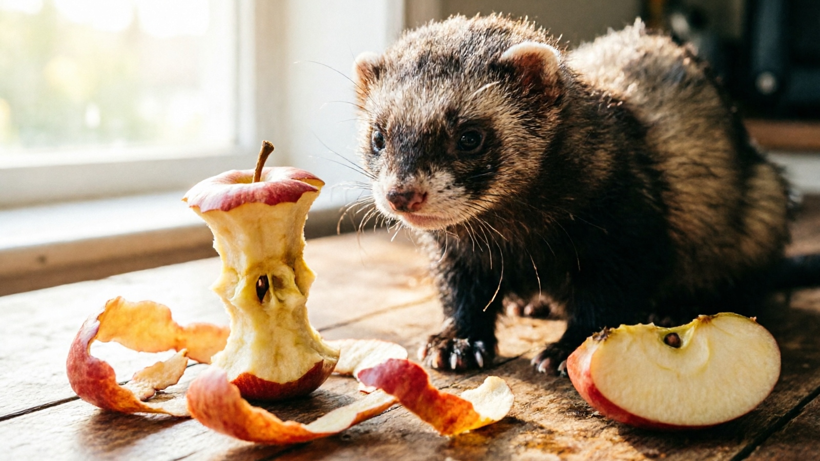Different apple preparations and their risk levels for ferrets