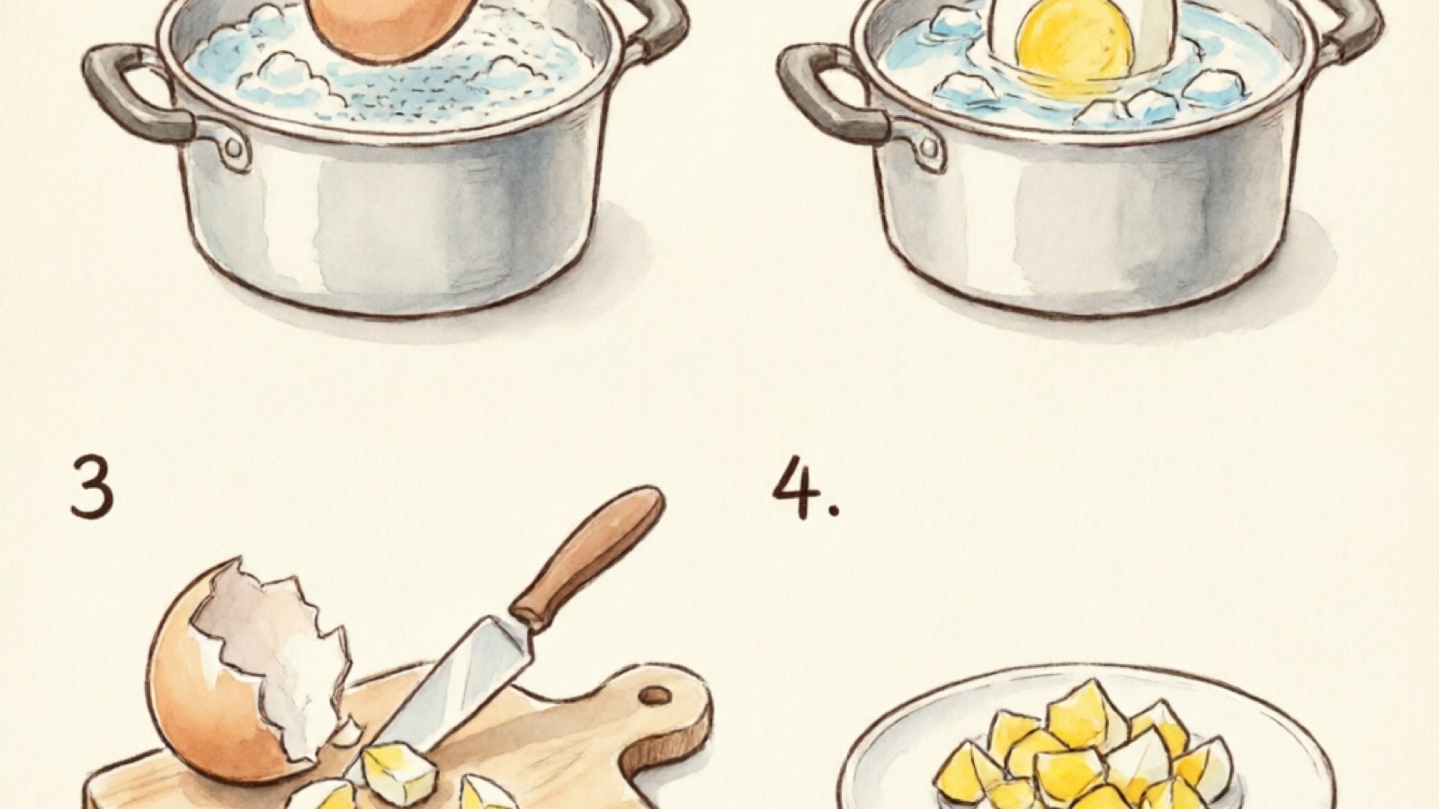 Boiled egg preparation for ferrets