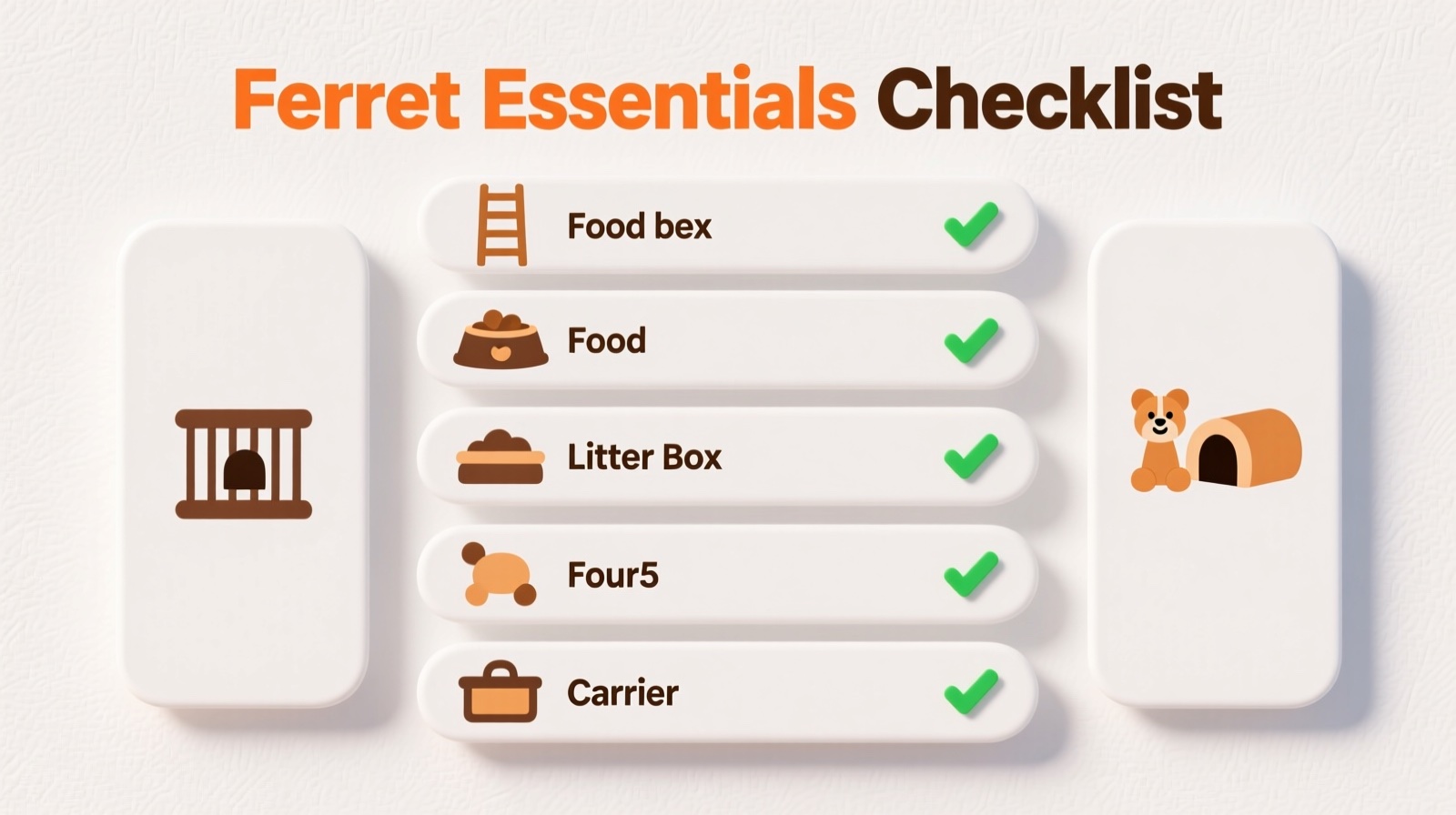 Ferret Essentials Checklist