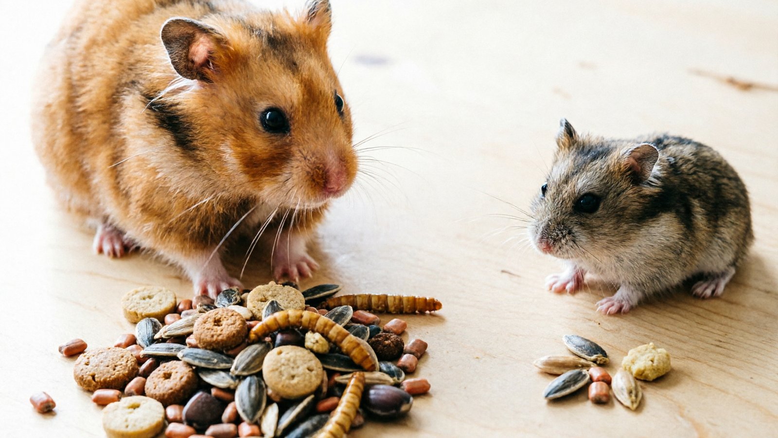 Syrian vs dwarf hamster treat portion comparison